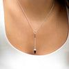 Collar Ignis pirita y turmalina negra