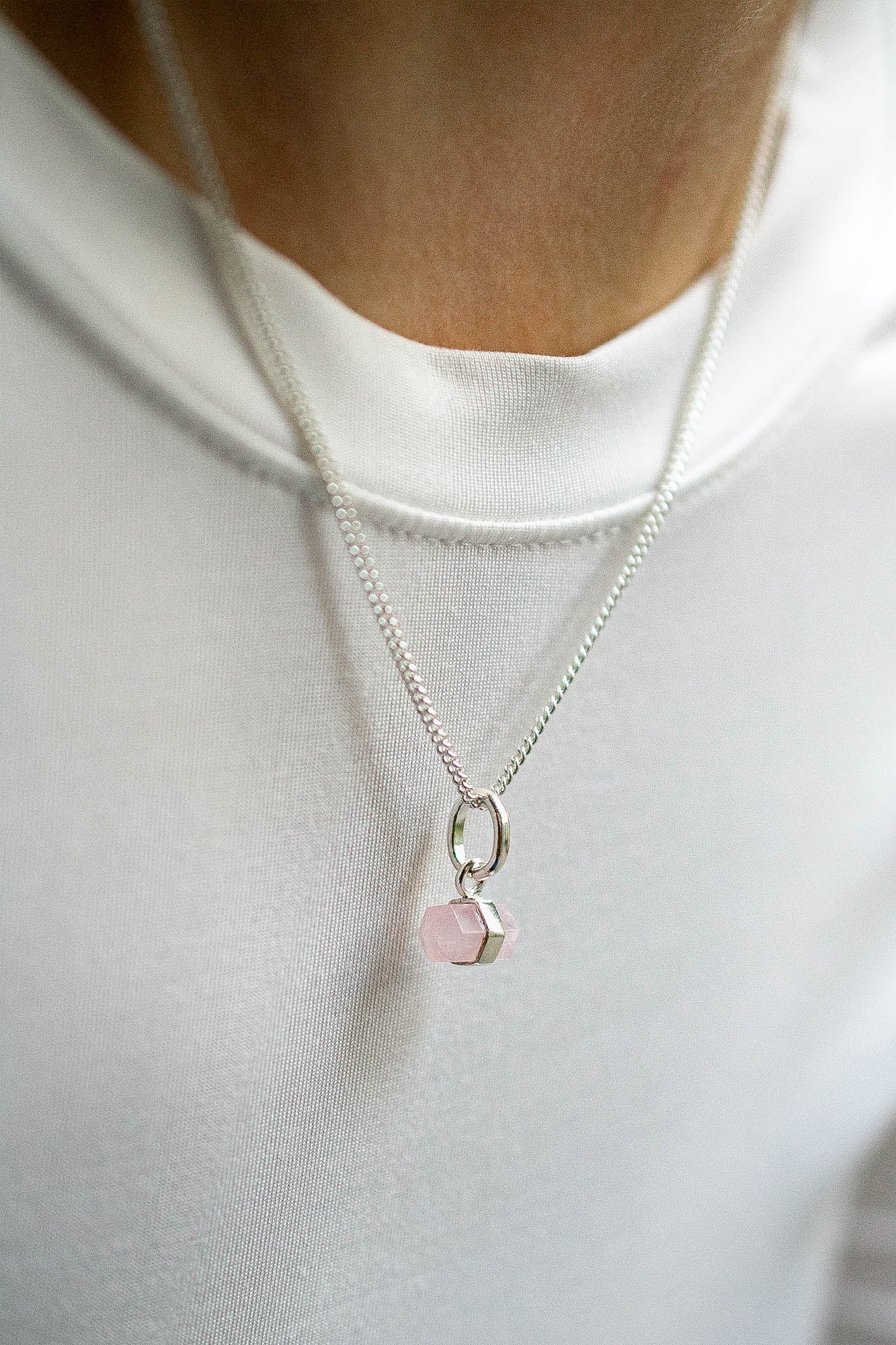 Collar Lance cuarzo rosa - Gallery 2