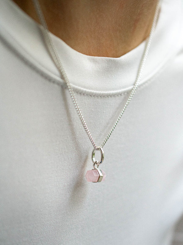 Collar Lance cuarzo rosa - Secundaria