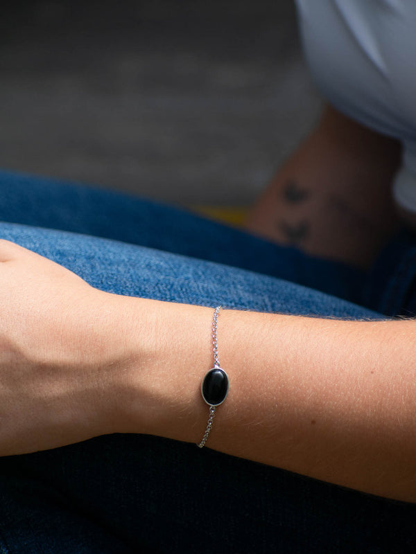 Pulsera Dania obsidiana negra - Secundaria