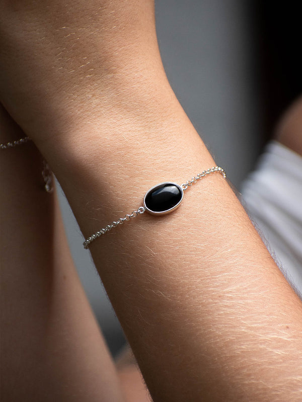 Pulsera Dania obsidiana negra