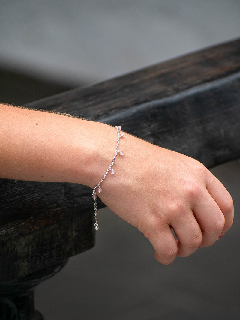 Pulsera Flash cuarzo rosa