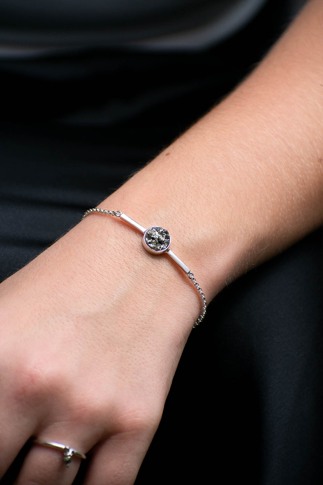 Pulsera Gala pirita drusa - Gallery 1