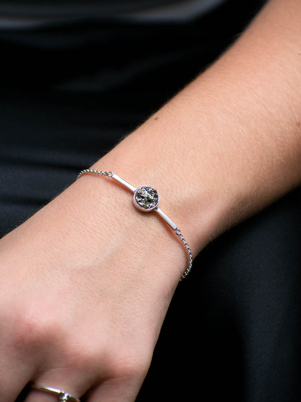 Pulsera Gala pirita drusa