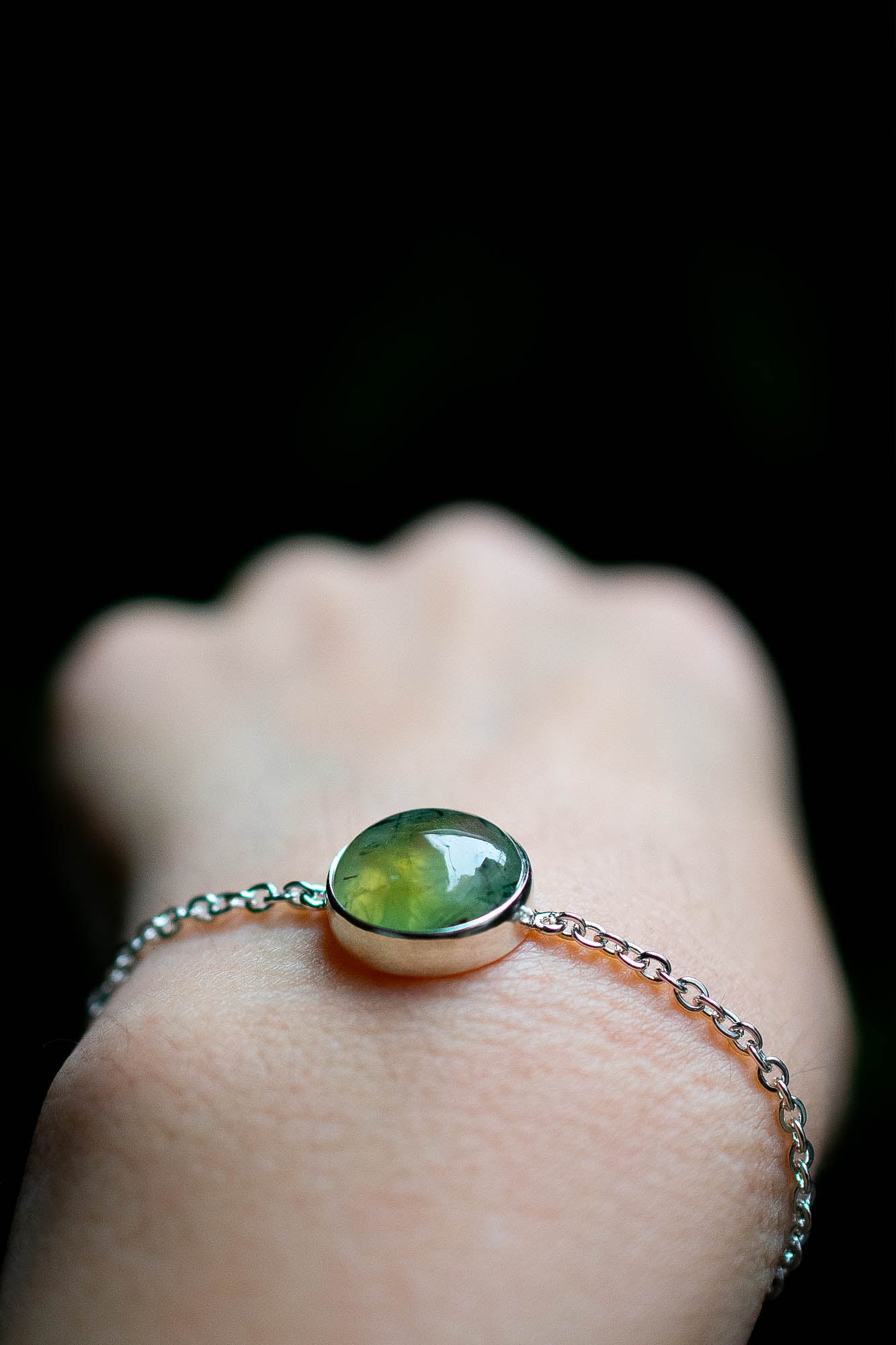 Pulsera Kanon prehnita - Gallery 2