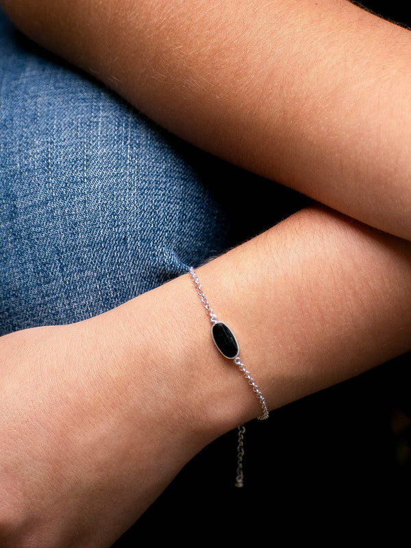 Pulsera Organa turmalina negra