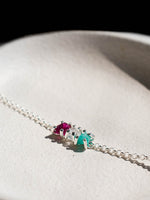 Pulsera Orión amazonita, cuarzo cristal y turmalina rosa - Miniatura 1