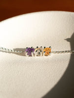Pulsera Orión citrino, cuarzo cristal y amatista - Miniatura 3