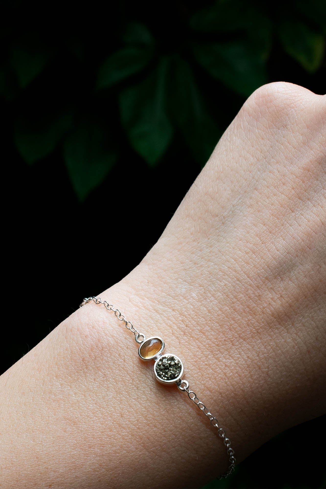 Pulsera Joia pirita y citrino - Gallery 1