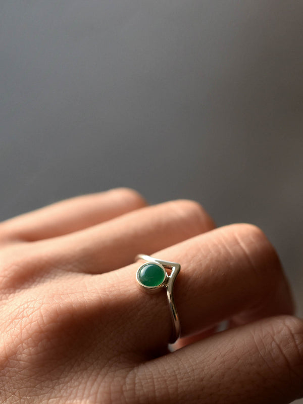 Anillo Everest ónix verde