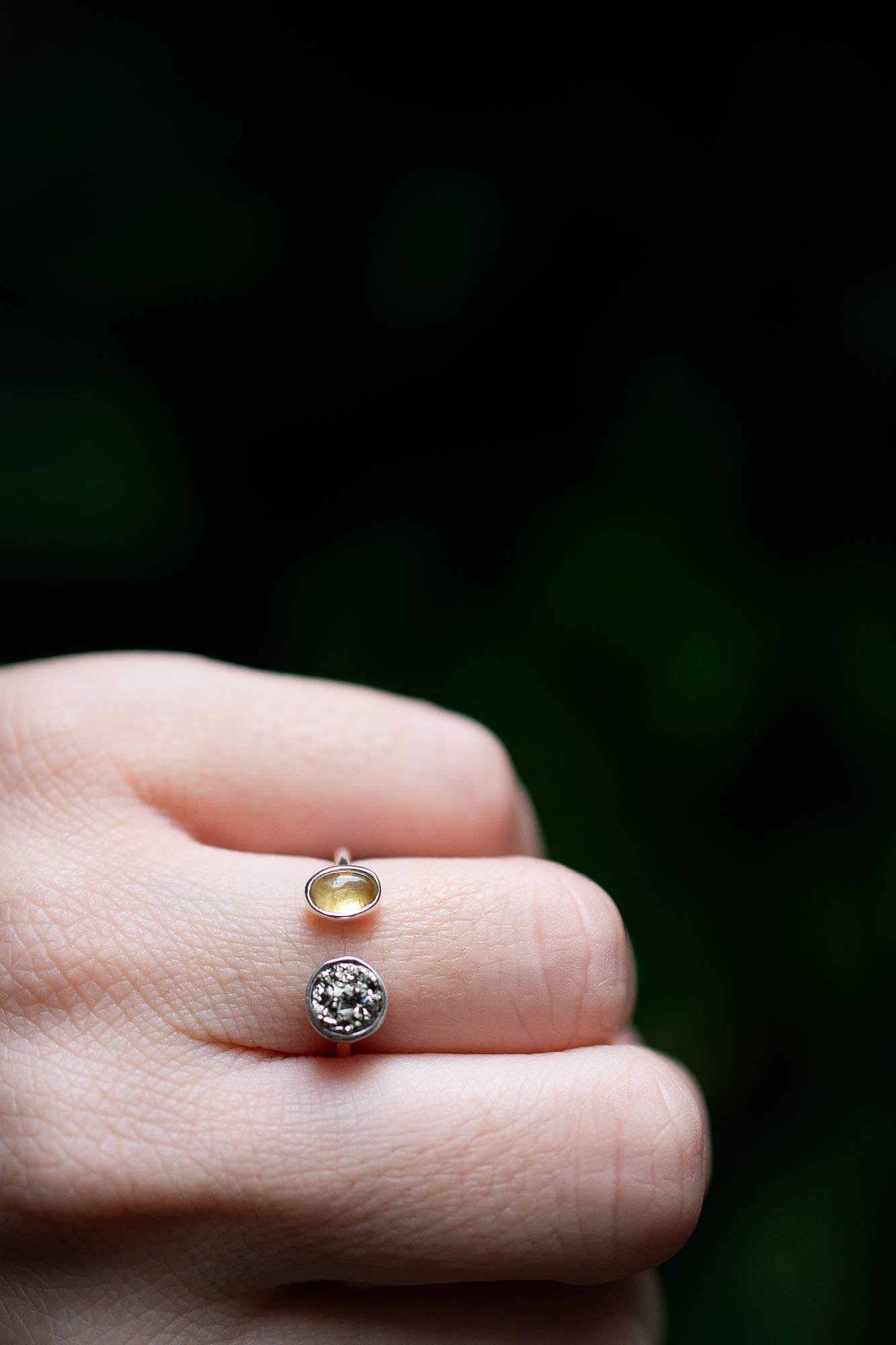 Anillo Joia pirita y citrino - Gallery 1