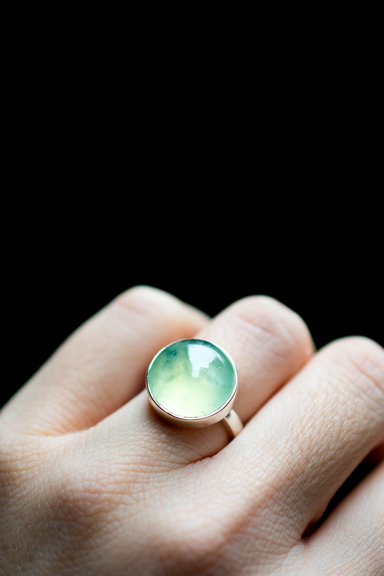 Anillo Kanon prehnita - Gallery 1