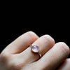 Anillo Kora cuarzo rosa
