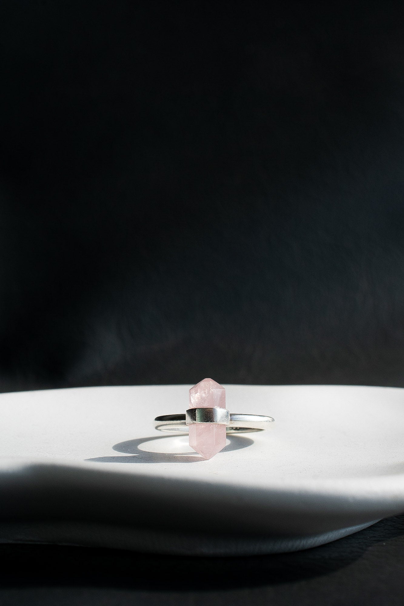 Anillo Lance cuarzo rosa - Gallery 1