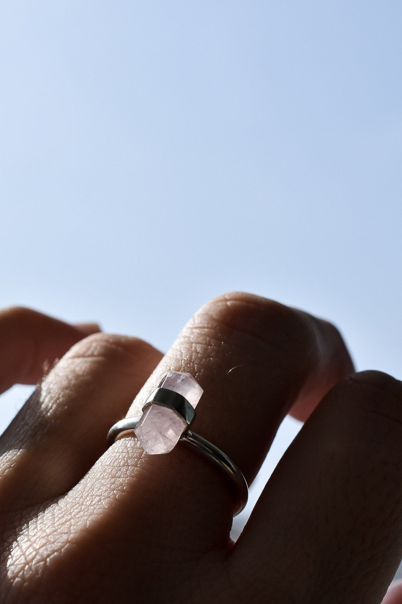 Anillo Lance cuarzo rosa - Gallery 2