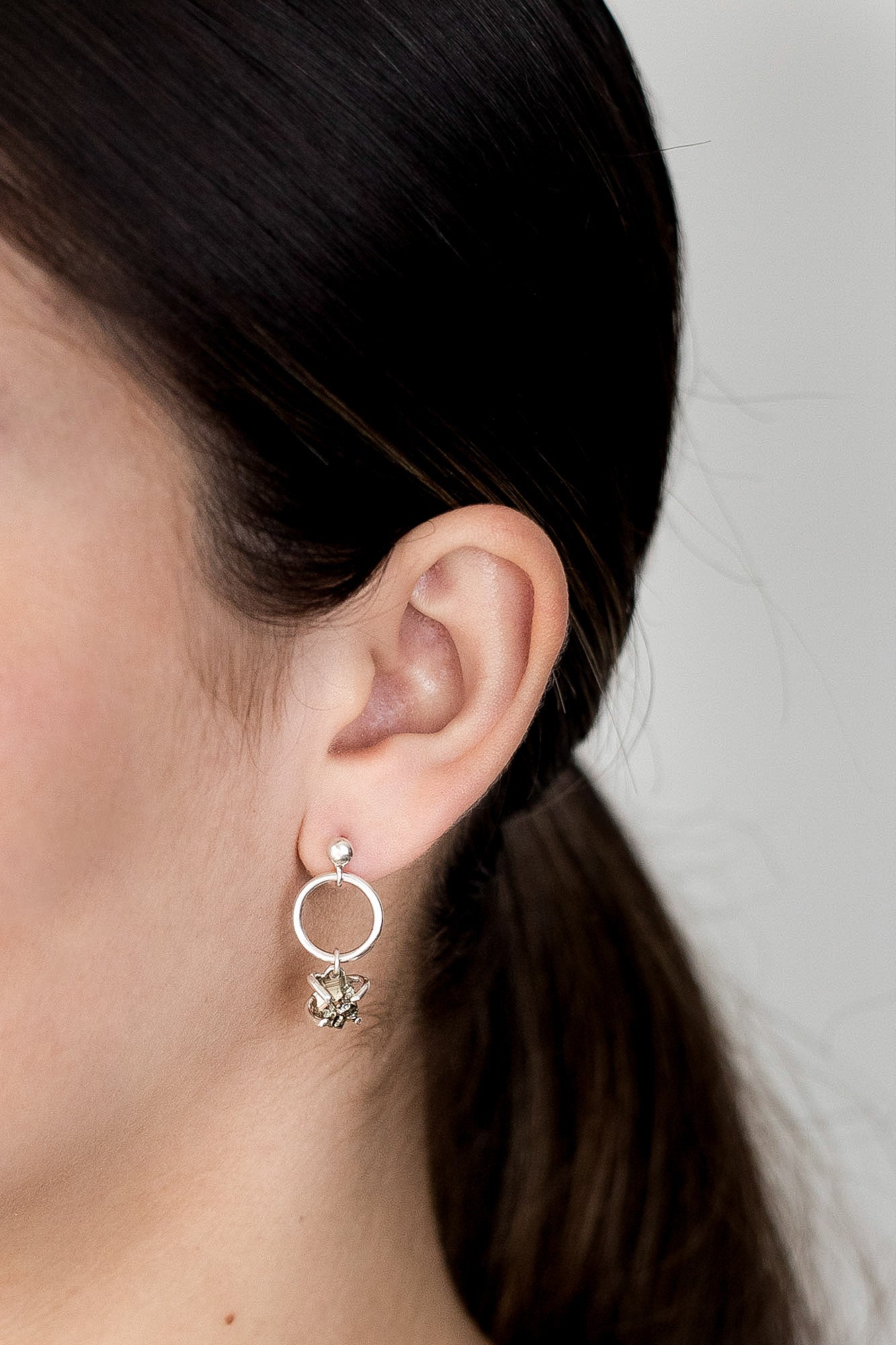 Aretes Hoku pirita - Gallery 2