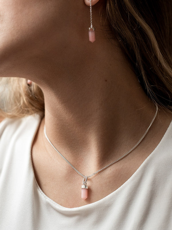 Collar Punta mini ópalo rosa - Secundaria