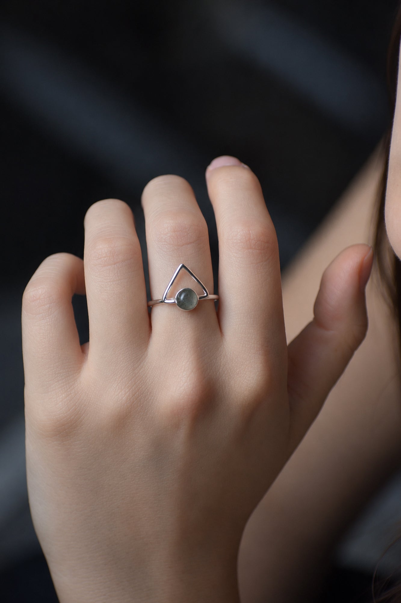 Anillo Evania labradorita - Gallery 2
