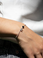 Pulsera Camus turmalina y cuarzo cristal raw - Miniatura 1