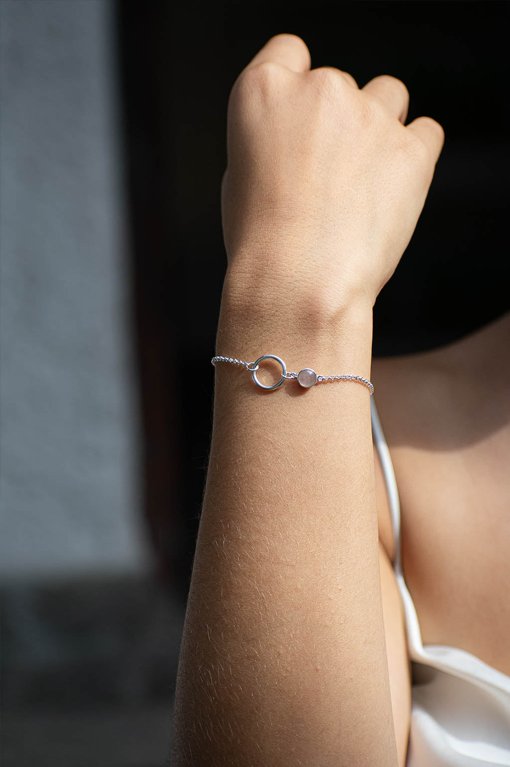 Pulsera Isis cuarzo rosa - Gallery 1