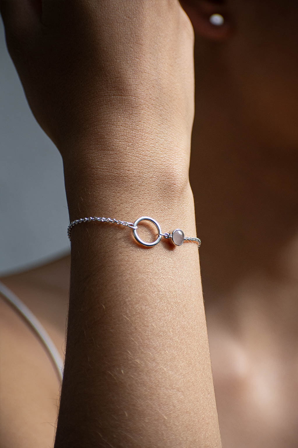 Pulsera Isis cuarzo rosa - Gallery 3
