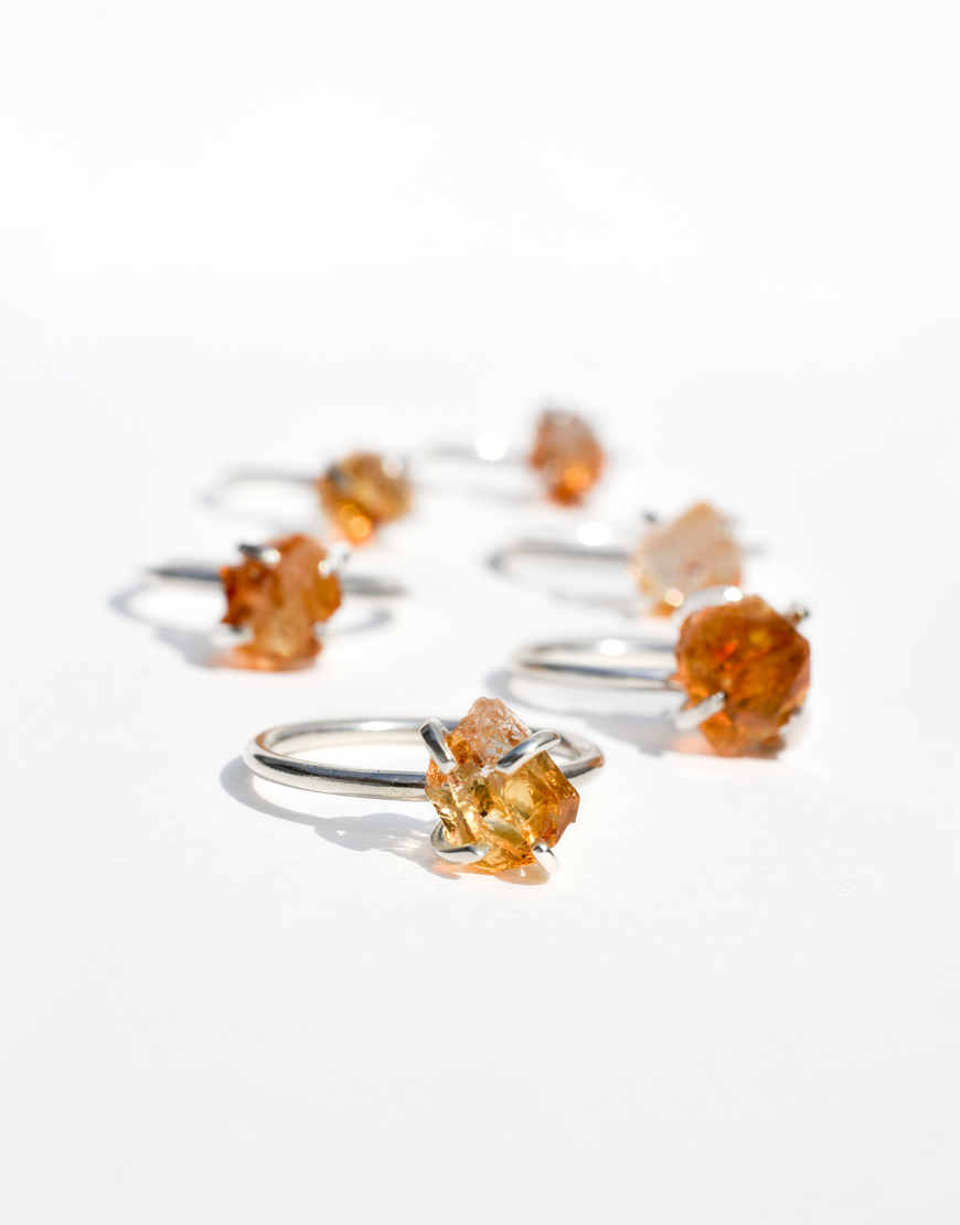 Anillo Raw citrino - Gallery 2