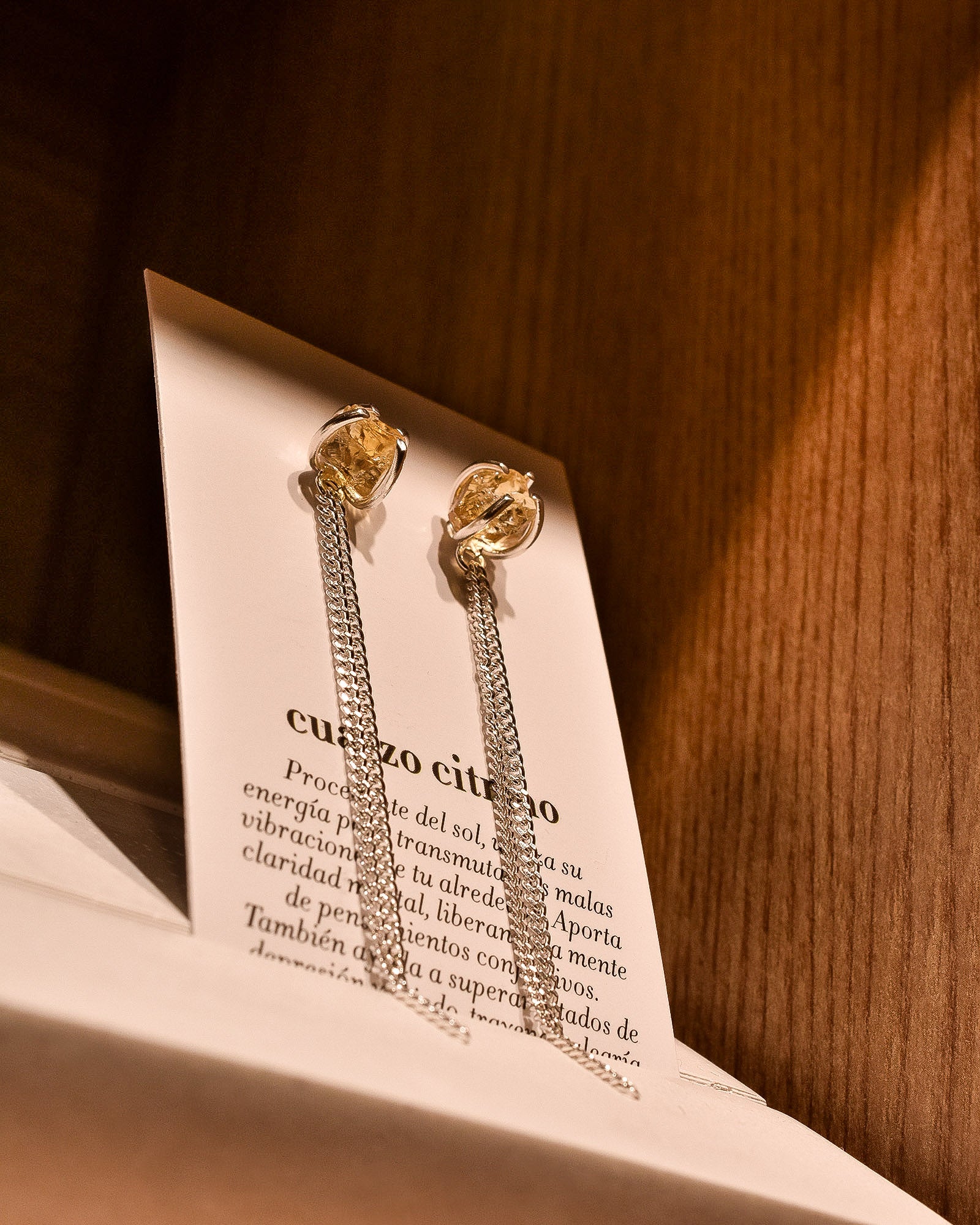Aretes Drop citrino - Gallery 2