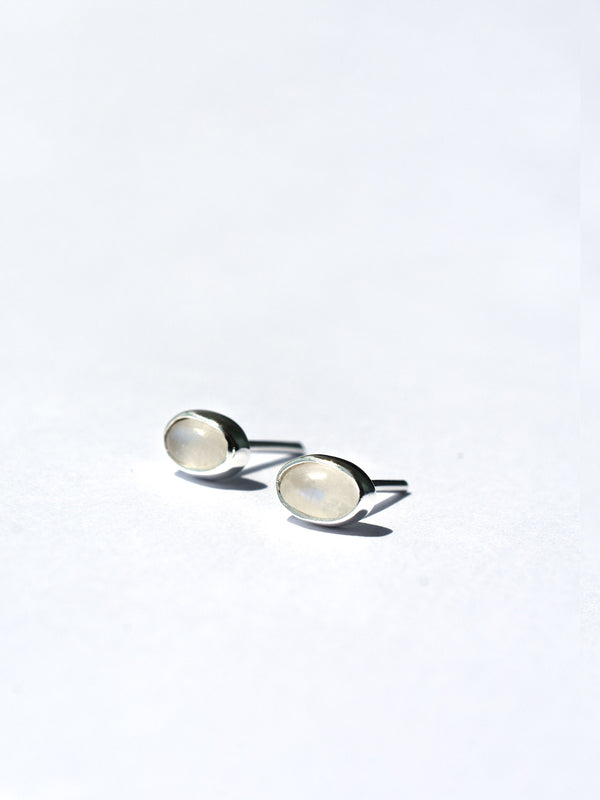 Aretes Valya piedra luna mini