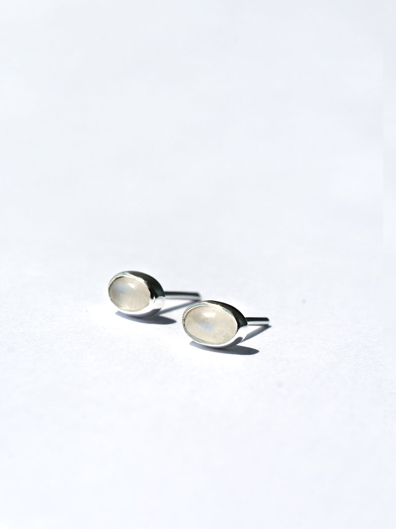 Aretes Valya piedra luna mini