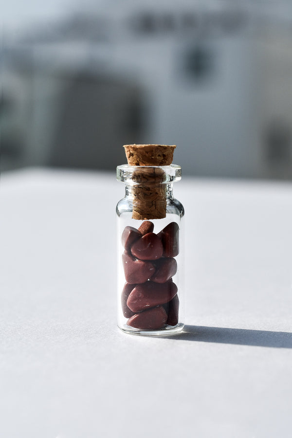 Mini jar jaspe rojo