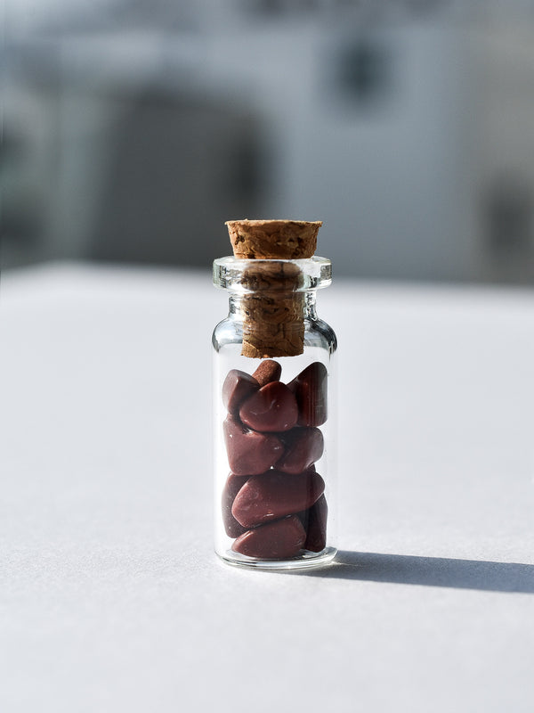 Mini jar jaspe rojo