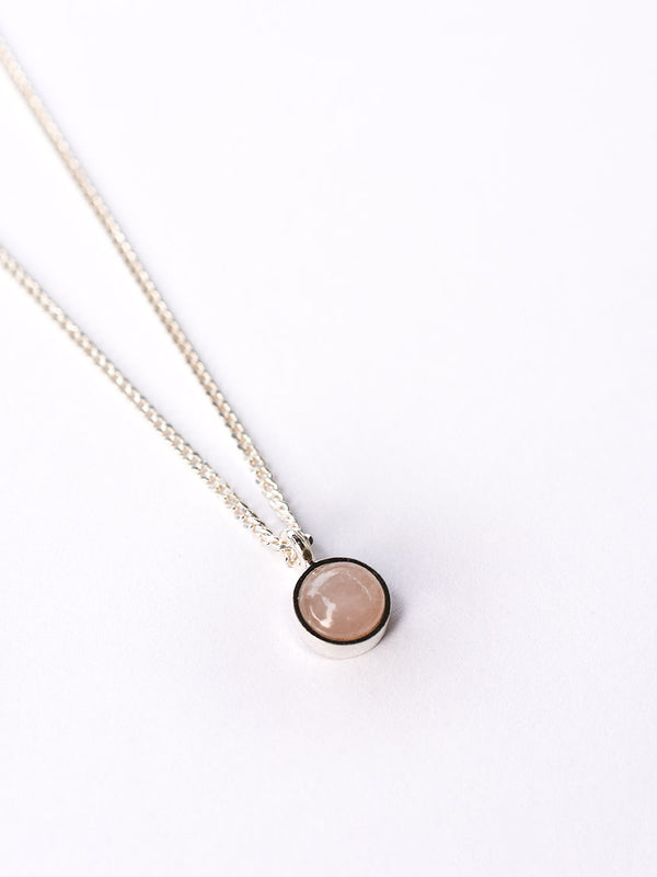 Collar Hermes cuarzo rosa
