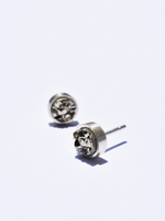 Aretes Drusa pirita circular 6mm - Miniatura 2
